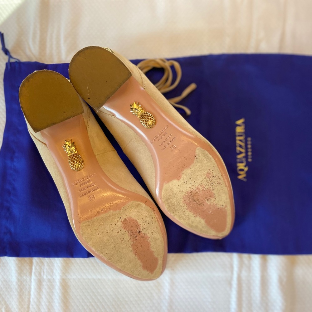 aquazzura nude heels